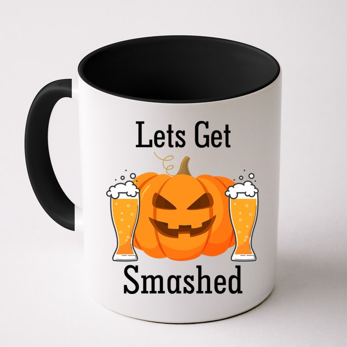 Lets Get Smashed Pumpkin Beer Halloween Party Mug
