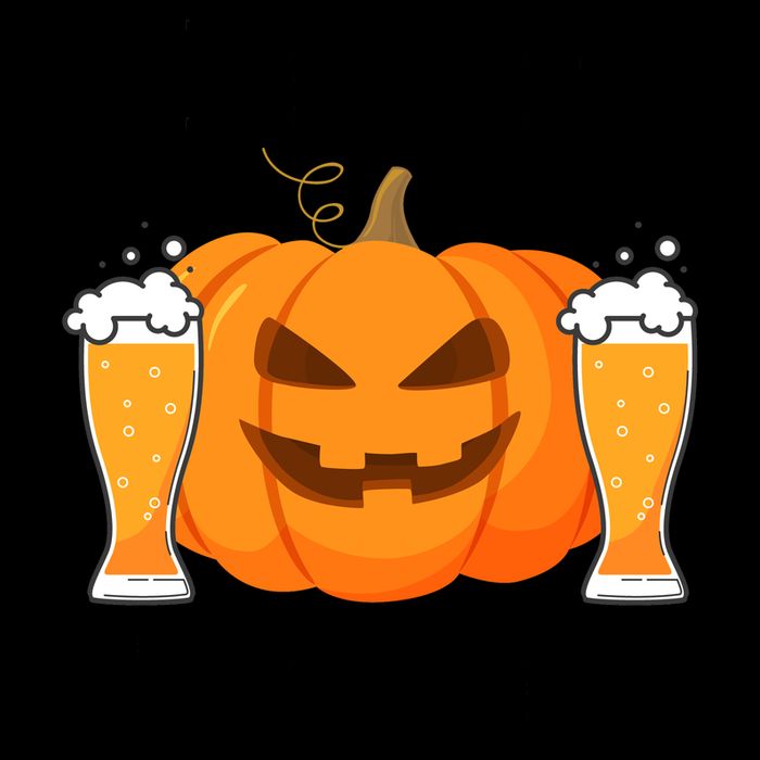 Lets Get Smashed Pumpkin Beer Halloween Party Mug