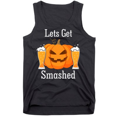 Lets Get Smashed Pumpkin Beer Halloween Party Tank Top