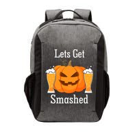 Lets Get Smashed Pumpkin Beer Halloween Party Vector Backpack