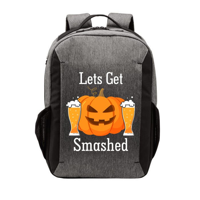 Lets Get Smashed Pumpkin Beer Halloween Party Vector Backpack