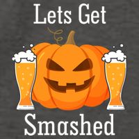 Lets Get Smashed Pumpkin Beer Halloween Party Vector Backpack