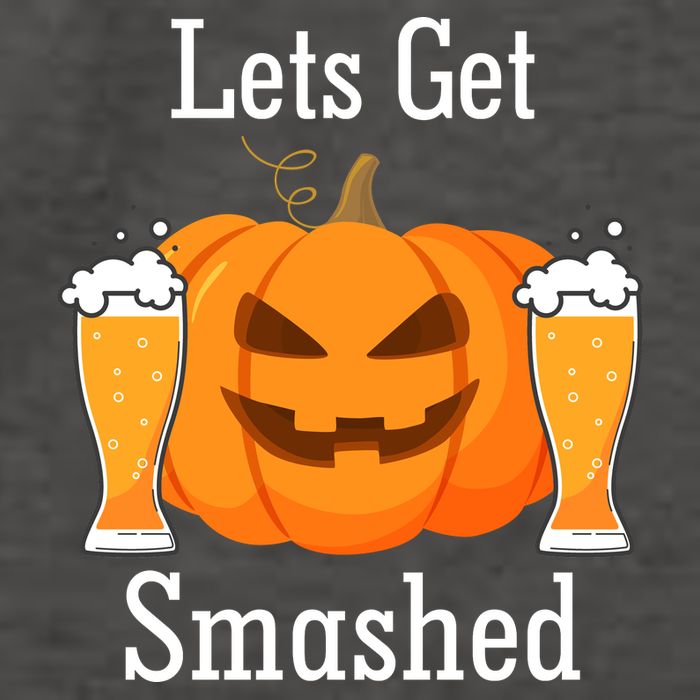 Lets Get Smashed Pumpkin Beer Halloween Party Vector Backpack