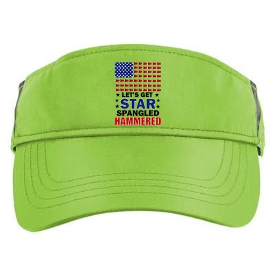 Let's Get Star Spangled Hammered Adult Drive Performance Visor