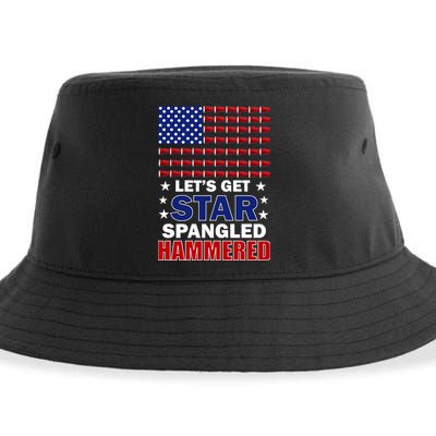 Let's Get Star Spangled Hammered Sustainable Bucket Hat