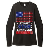 Let's Get Star Spangled Hammered Womens CVC Long Sleeve Shirt