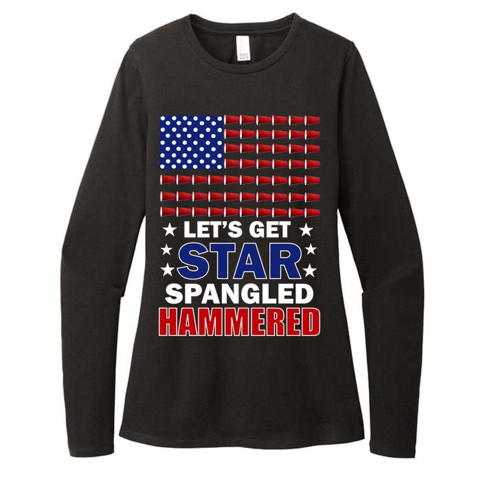 Let's Get Star Spangled Hammered Womens CVC Long Sleeve Shirt