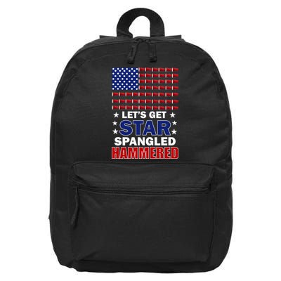 Let's Get Star Spangled Hammered 16 in Basic Backpack