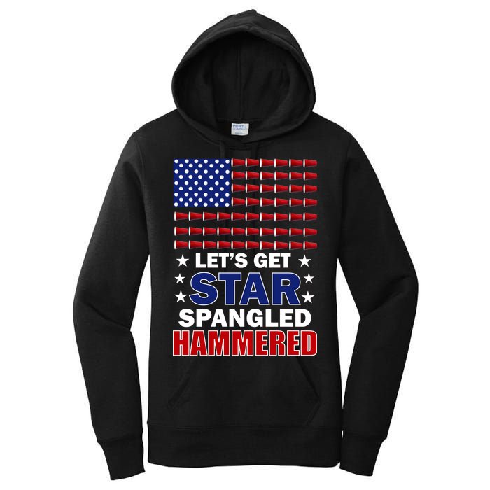 Let's Get Star Spangled Hammered Women's Pullover Hoodie