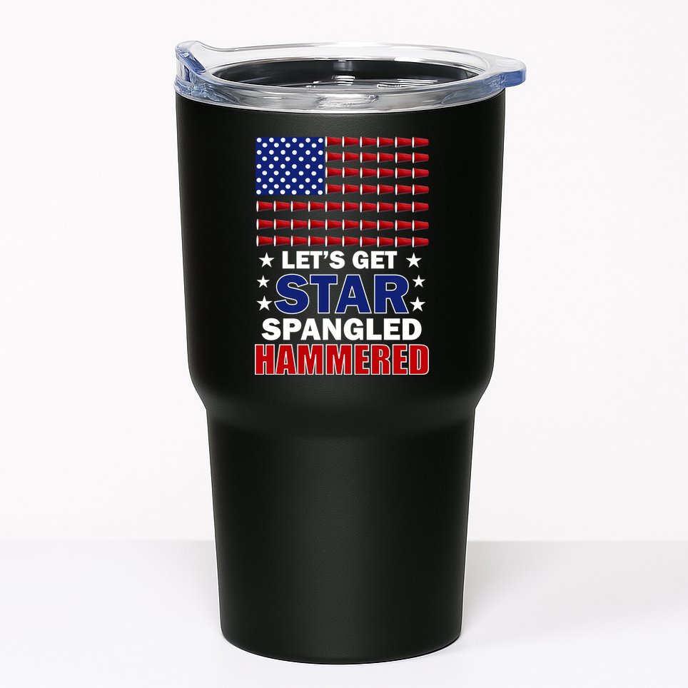 Let's Get Star Spangled Hammered Tumbler