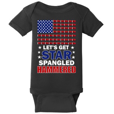 Let's Get Star Spangled Hammered Baby Bodysuit