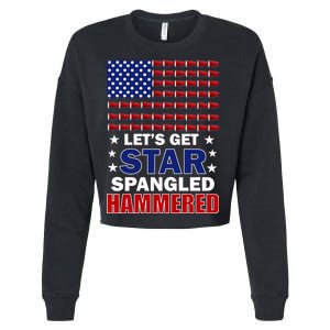 Let's Get Star Spangled Hammered Cropped Pullover Crew