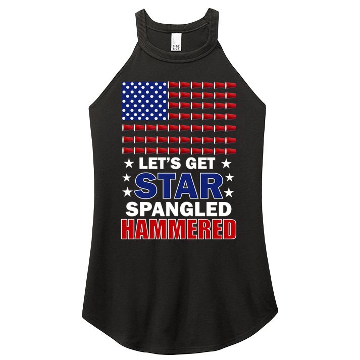 Let's Get Star Spangled Hammered Women's Perfect Tri Rocker Tank