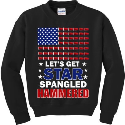 Let's Get Star Spangled Hammered Kids Sweatshirt