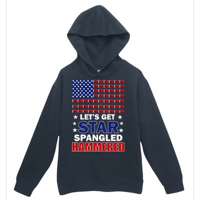 Let's Get Star Spangled Hammered Urban Pullover Hoodie