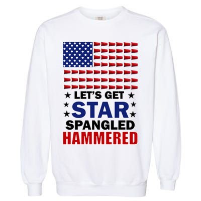 Let's Get Star Spangled Hammered Garment-Dyed Sweatshirt