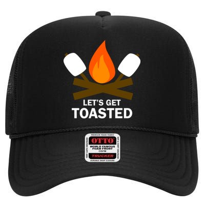 Lets Get Toasted High Crown Mesh Back Trucker Hat