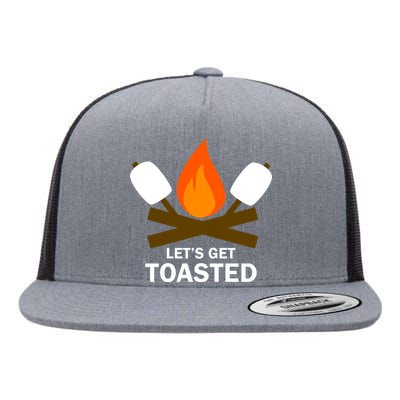 Lets Get Toasted Flat Bill Trucker Hat