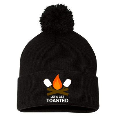 Lets Get Toasted Pom Pom 12in Knit Beanie