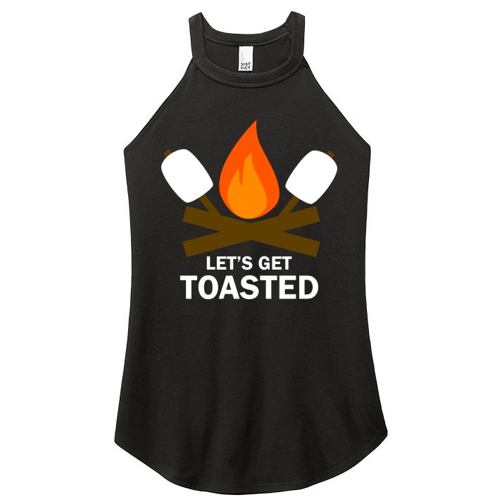 Lets Get Toasted Women's Perfect Tri Rocker Tank