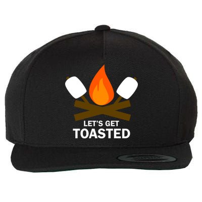 Lets Get Toasted Wool Snapback Cap