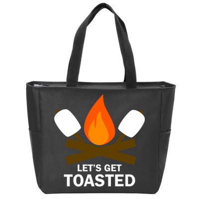 Lets Get Toasted Zip Tote Bag
