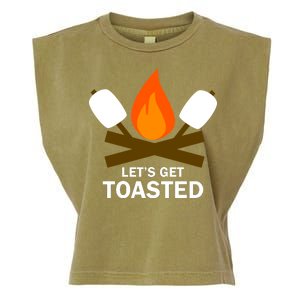 Lets Get Toasted Garment-Dyed Women's Muscle Tee