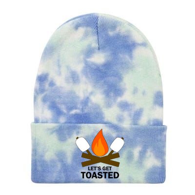 Lets Get Toasted Tie Dye 12in Knit Beanie