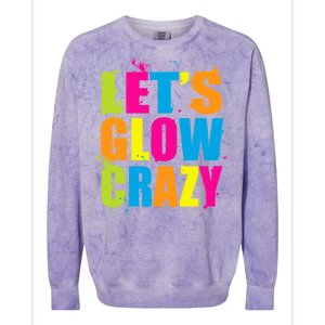 Let's Glow Crazy Colorblast Crewneck Sweatshirt