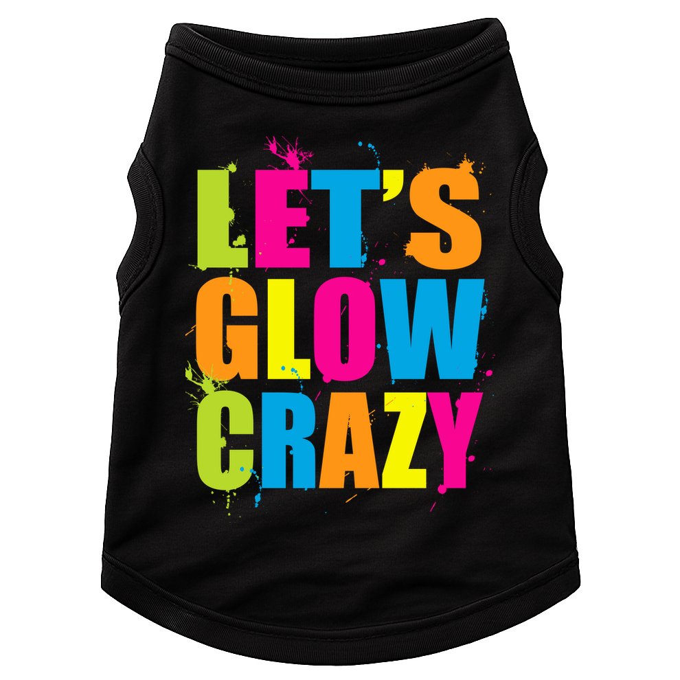 Let's Glow Crazy Doggie Tank