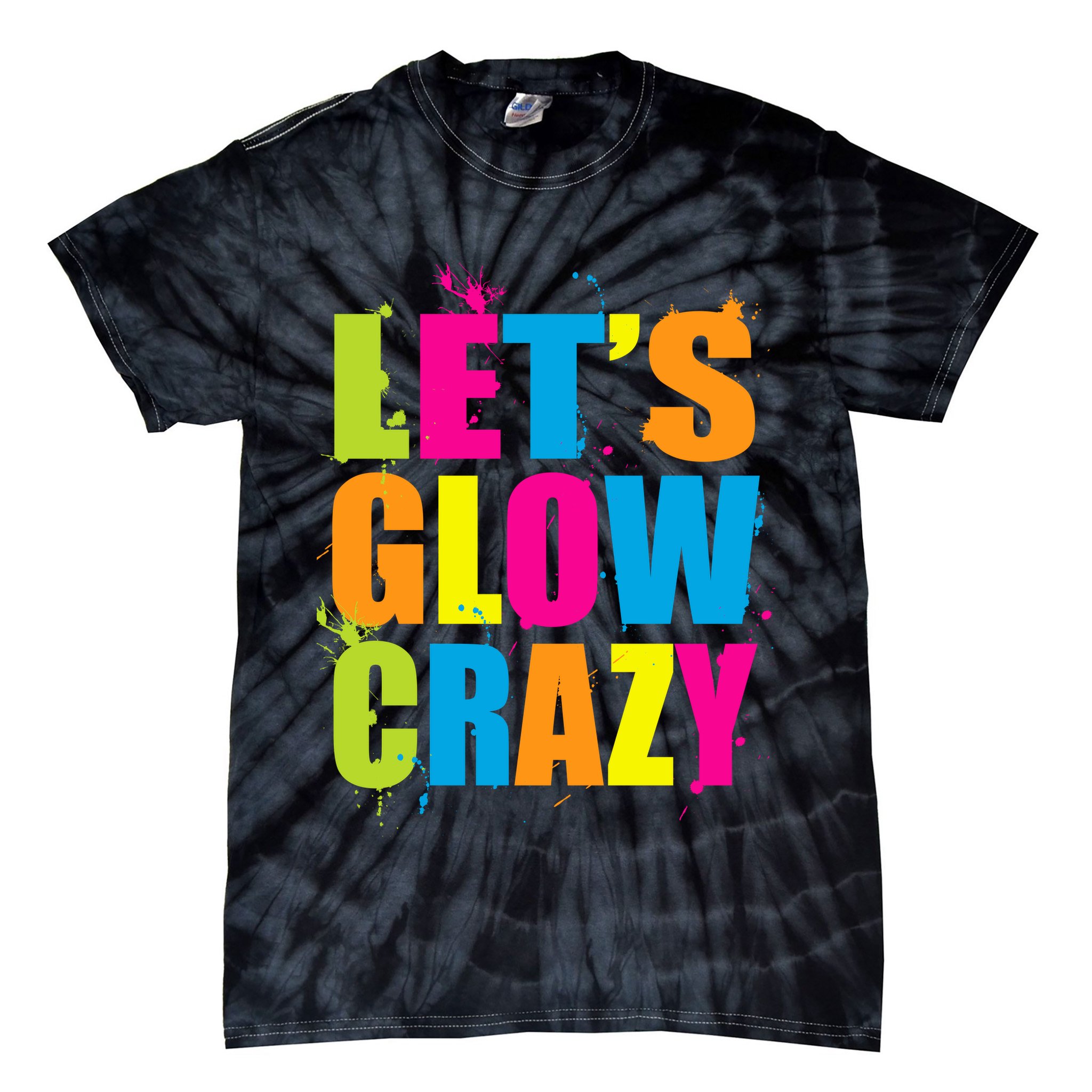 Let's Glow Crazy Tie-Dye T-Shirt
