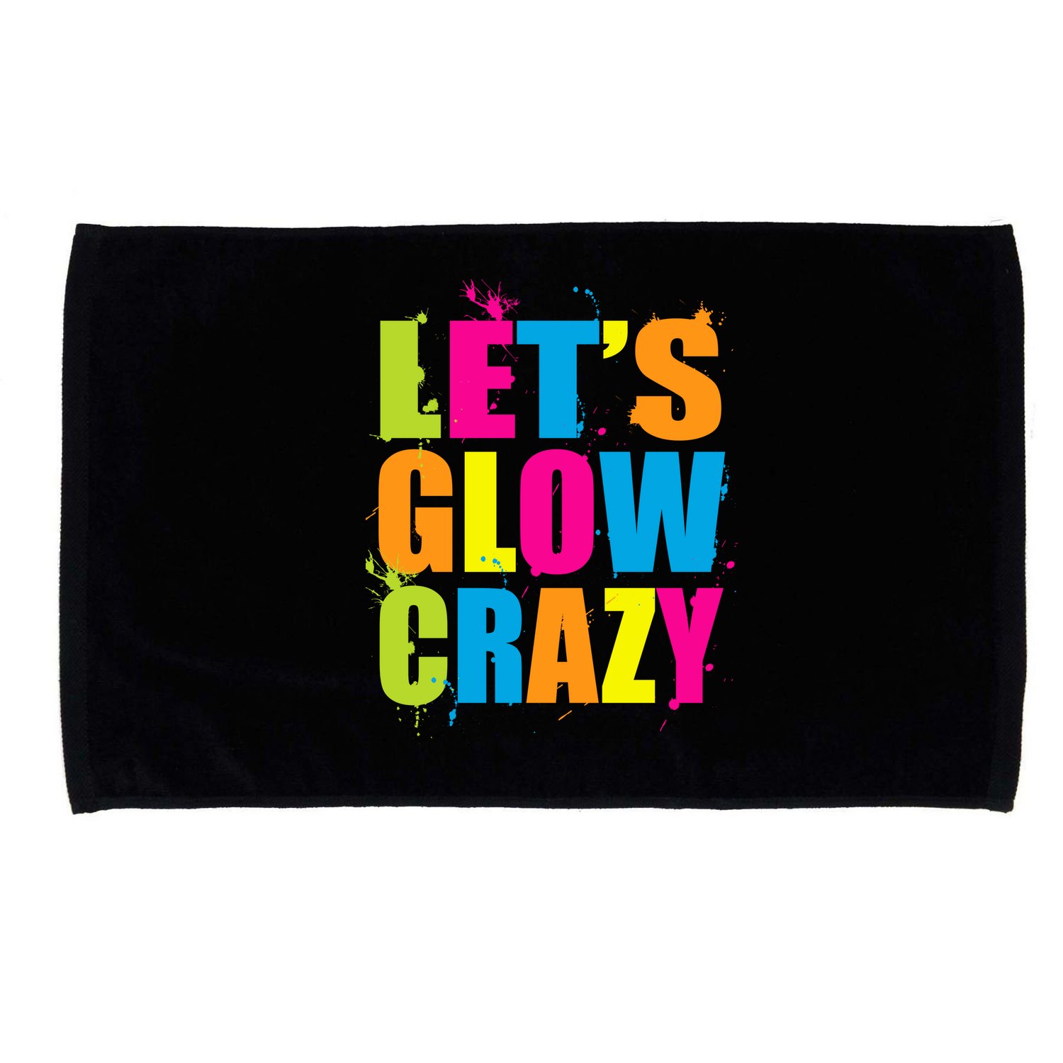 Let's Glow Crazy Microfiber Hand Towel