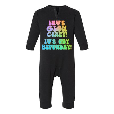 Let's Glow Crazy It's My Birthday Infant Fleece One Piece