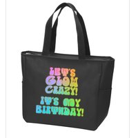 Let's Glow Crazy It's My Birthday Zip Tote Bag