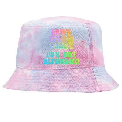 Let's Glow Crazy It's My Birthday Tie-Dyed Bucket Hat