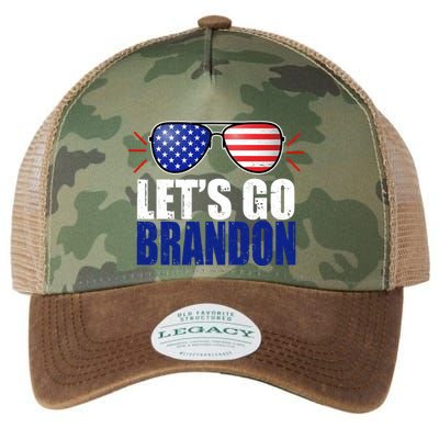 Lets Go Brandon American Flag Aviator Shades FJB Chant Legacy Tie Dye Trucker Hat