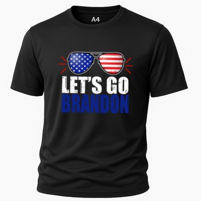 Lets Go Brandon American Flag Aviator Shades FJB Chant Performance Shirt