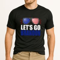 Lets Go Brandon American Flag Aviator Shades FJB Chant Cooling Performance Crew T-Shirt