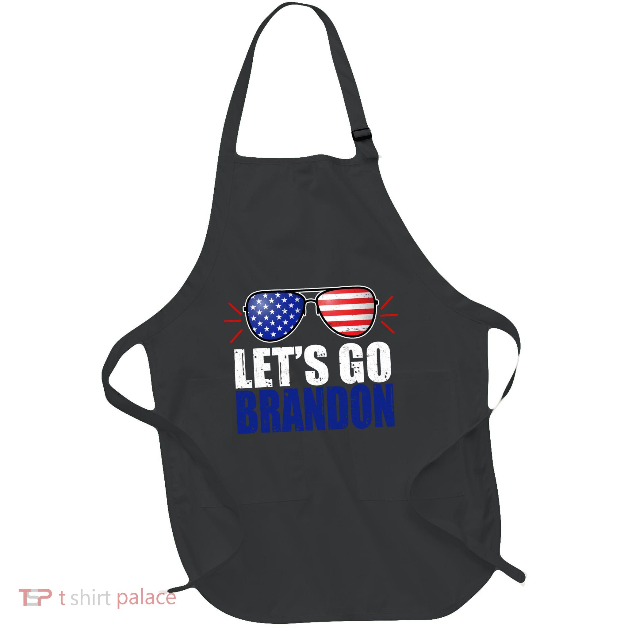Lets Go Brandon American Flag Aviator Shades FJB Chant Apron