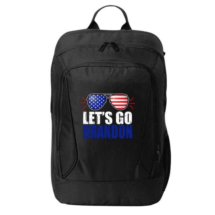 Lets Go Brandon American Flag Aviator Shades FJB Chant City Backpack