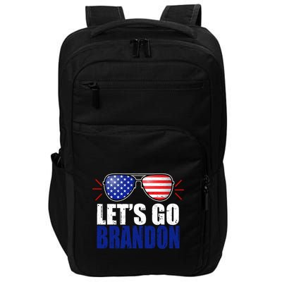 Lets Go Brandon American Flag Aviator Shades FJB Chant Impact Tech Backpack