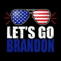 Lets Go Brandon American Flag Aviator Shades FJB Chant Impact Tech Backpack