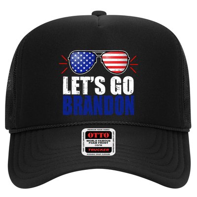Lets Go Brandon American Flag Aviator Shades FJB Chant Trucker Hat