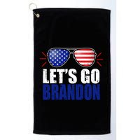 Lets Go Brandon American Flag Aviator Shades FJB Chant Golf Towel