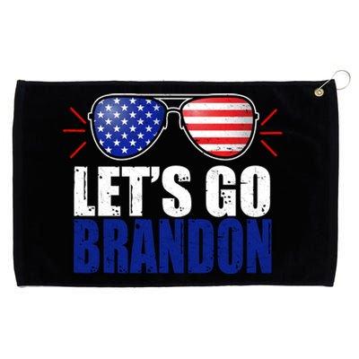 Lets Go Brandon American Flag Aviator Shades FJB Chant Grommeted Golf Towel