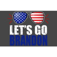 Lets Go Brandon American Flag Aviator Shades FJB Chant Bumper Sticker