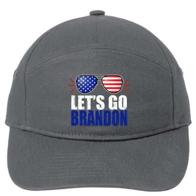 Lets Go Brandon American Flag Aviator Shades FJB Chant 7-Panel Snapback Hat