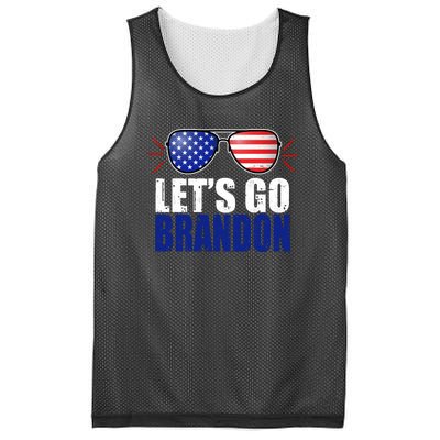 Lets Go Brandon American Flag Aviator Shades FJB Chant Mesh Reversible Basketball Jersey Tank