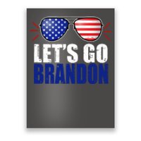 Lets Go Brandon American Flag Aviator Shades FJB Chant Poster