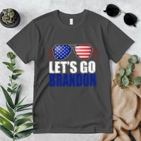 Lets Go Brandon American Flag Aviator Shades FJB Chant Premium T-Shirt